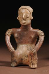 Colima Painted Pottery Figure